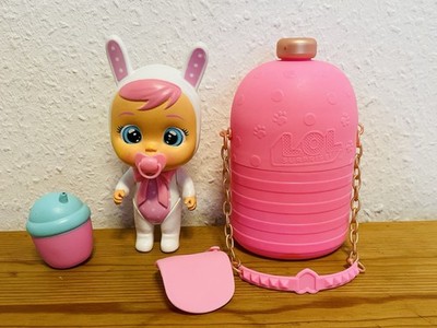 Cry Babies Magic Tears Puppe Coney Hase Puppe Schnuller Flasche Latz IMC Toys