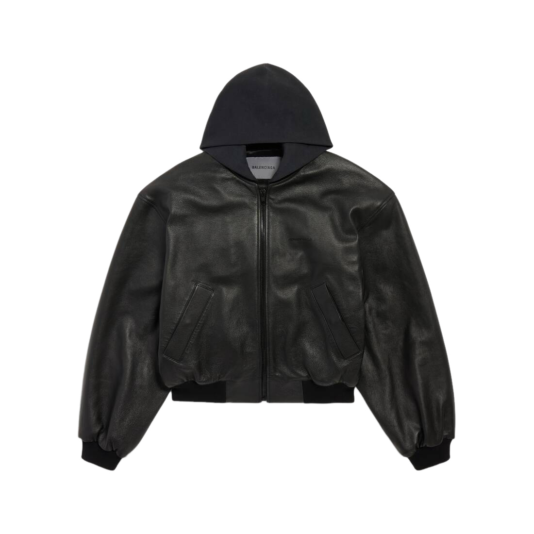 BALENCIAGA $5690 Black Leather Jacket New & Authentic | eBay