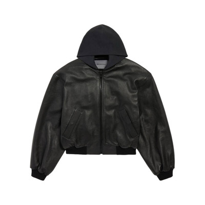 BALENCIAGA $5690 Black Leather Jacket New & Authentic | eBay