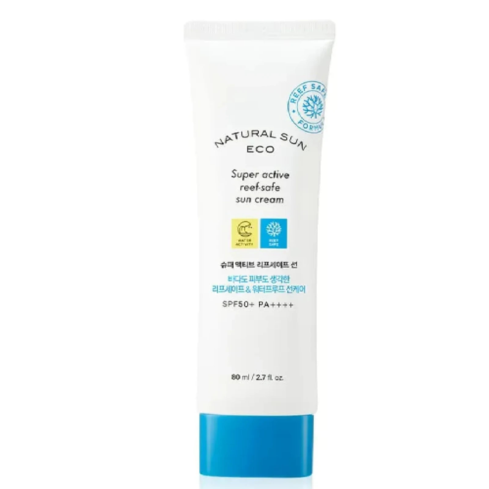 The Face Shop Natural Sun Eco Super Active Reef Safe Sun Cream 80Ml