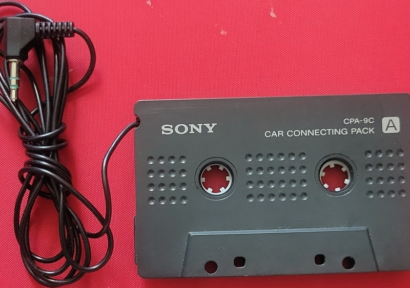 Sony CPA-9C Wired Black Car Connecting Pack Audio Player Cassette Adapter