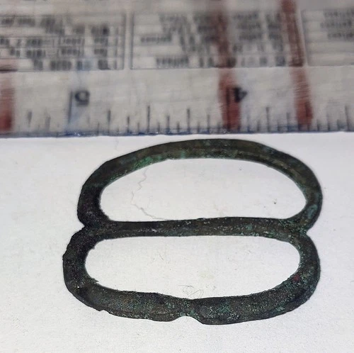 Original Civil War Era Oval Metal Militaria Belt Buckle Relic