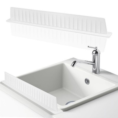 Silicone Sink Splash Guard for Kitchen Edge, 20 Inch Long Water Barrier with ...