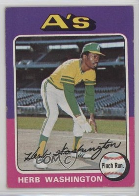 1975 Topps Herb Washington #407 Rookie RC 7sd