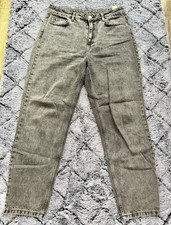 Trendyol Damen Jeans Denim grau gerades Bein ...