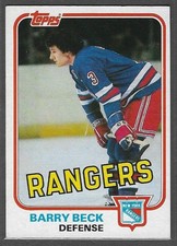 1981-82 Topps #3 Barry Beck (NM-MT) New York Rangers
