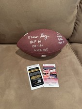 Marv Levy Bill Polian Signed Football JSA, Buffalo Bills W/ Many Inscriptions