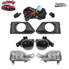 Pair For 2019-20-21-22 Nissan Altima LED Fog Lights Turn Signal Lamps DRL RH&LH