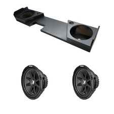 2014 - 2018 Chevy Silverado Double Cab Kicker Comp C12 Dual 12 Rhino Sub Box