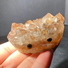 180g Rare  crystal cluster mineral specimen, hand-carved skull