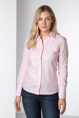 Damen Gestreiftes Shirt 100% Gebürstete Baumwolle Shirts Damen Bluse Langarm Oberteil
