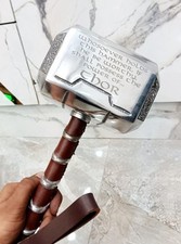 Thor Hammer Replica Metal Marvel Avengers Prop with Etched Quote Mini Cosplay Gi