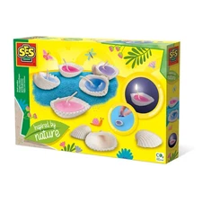 SES Creative 14033 Shell Candles - Inspired by Nature, Candle Wax That Melts and