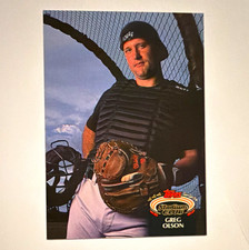 Topps 1992 Stadium Club Greg Olson Rookie #675 Atlanta Braves Baseball Card. rookie card picture