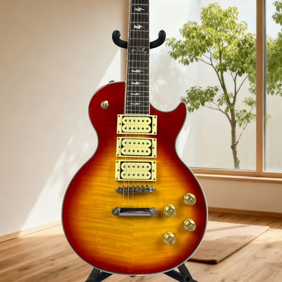#ad Ace Frehley Signature Model LP Custom Electric Guitar Cherry Sunburst USA Stock $210.40