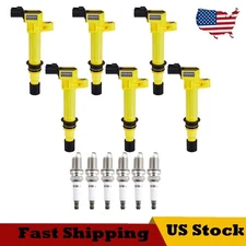 UF270 6X Ignition Coils & Iridium Spark Plugs Set For Jeep Liberty Dodge 3.7 V6