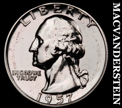 1957 Silver Washington Quarter - Choice Gem Proof  Lustrous  #G8400