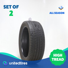 Set Of 2 Used 23545r19 Goodyear Assurance Finesse 95h - 932 Set Of 2 Used 23545r19 Goodyear Assurance Finesse 95h - 932