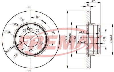 FREMAX BD-6402 Brake Disc for BMW