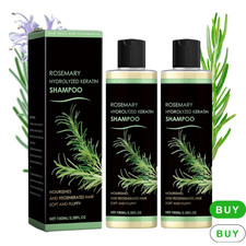 Tgideas Organic Rosemary Hair Growth Shampoo for Women and Men-Natural 2PC