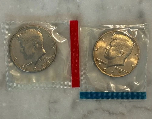 1977 P D Kennedy Commemorative Half Dollar - BU - Mint Cello