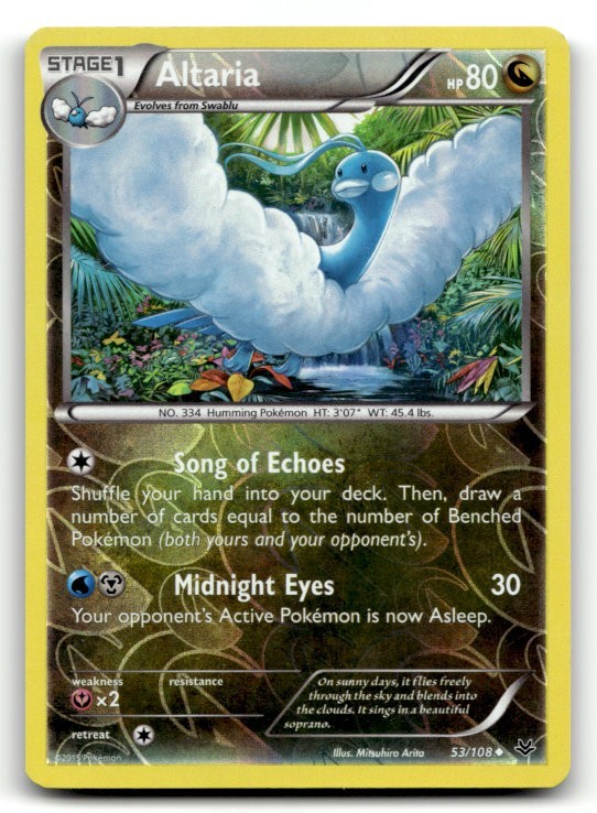Altaria (53) 53/108 Reverse Holo Uncommon XY - Roaring Skies LP