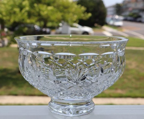 WATERFORD CRYSTAL KILLARNEY HEAVY FOOTED BOWL 4" HIGH X 6" WIDE
