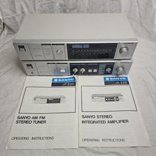 Vintage Sanyo Stereo JT220 JA220 AM FM Sintonizzatore Ricevitore HiFi AMP SI ACCENDE