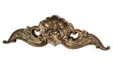 Engel Kopf 3 D Türbogen Wanddeko Engelfigur Barock Gold Antik Wandrelief 54 cm