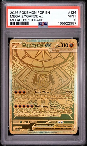 Mega Zygarde ex graded PSA 9 for sale on eBay