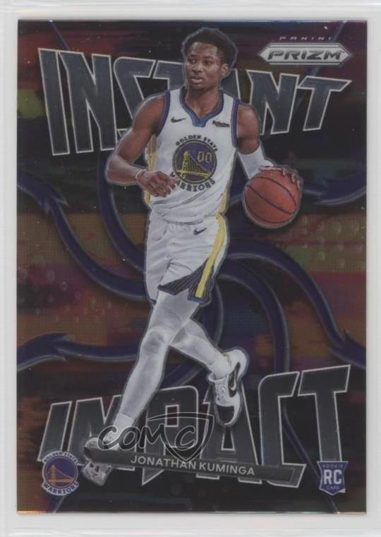 2021-22 Panini Prizm Instant Impact Jonathan Kuminga #7 Rookie RC 12ka