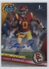 2023 Bowman U Chrome Chrome Prospect Auto Korey Foreman #190 Auto 0b3