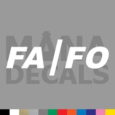 FAFO Vinyl Die Cut Decal Sticker - 2nd Amendment Gun F Around Find Out