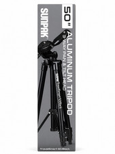 GENUINE SUNPAK TravelSmart 50" Tripod 3-way Pan Tilt Head 620-504B OEM