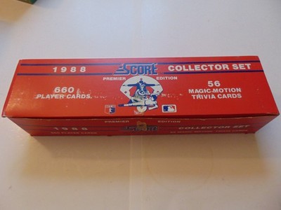 1988 Score MLB Factory Collector Set 660 Cards + 56 Magic Motion Trivia