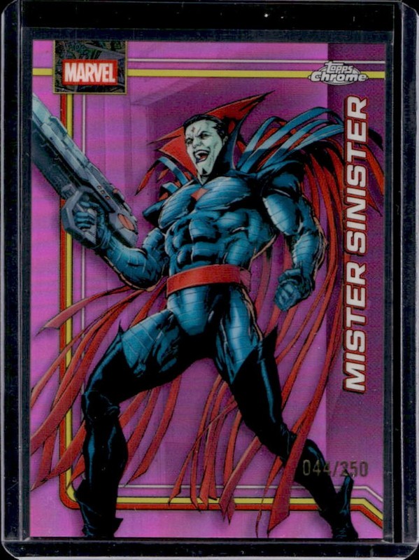2026 Topps Chrome Marvel Comics Mister Sinister Pink Refractor #/250