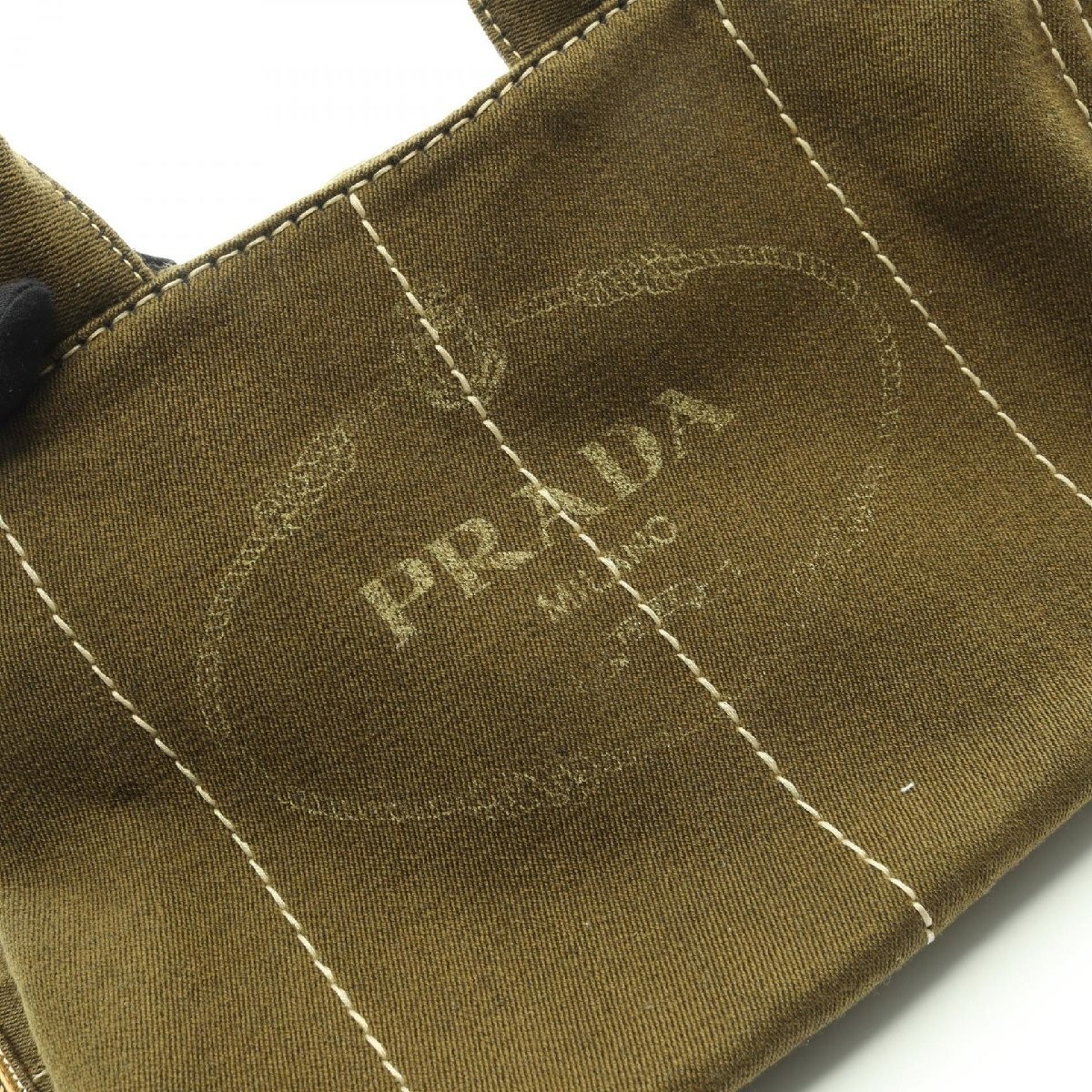 PRADA Canapa  Canvas Tote Bag Used Ladies from japan thumbnail 9