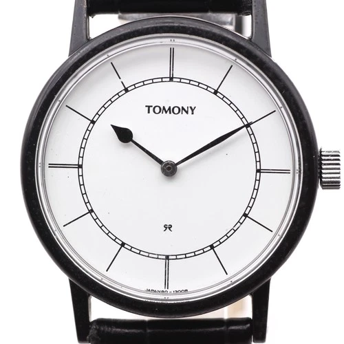 Rare SEIKO TOMONY 80-1120 Hand Wind Men's Watch White Dial Vintage 80s Japan