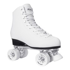 Nattork Roller Skates for Women and Girls, PU Leather High-top Quad Skates fo...
