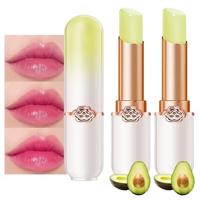 evpct 2Pcs Avocado Tinted Lip Balms PH Lip Color Changing Lipstick Balm Stain...