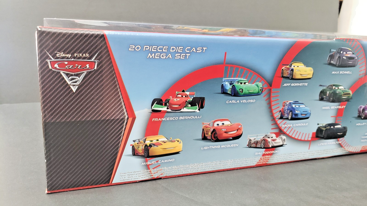 Pixar Cars 2 DISNEY STORE 20 Piece Die Cast MEGA Set - Exclusive