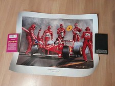 Kunstdruck Schumacher Pitstop Perfection Hans Jürgen Wagner  ORIGINAL Signiert 