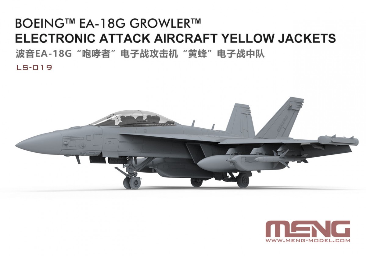 90 モンモデルBoeing EA-18G Growler 1/48 Boeing EA-18G Growler Electronic Attack Aircraft - Meng Model LS