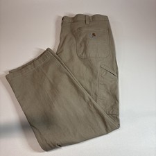 Carhartt Men's Pants 42x30 Relaxed Straight Rigby Dungaree Canvas Work Stretch