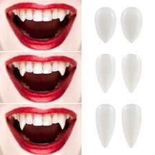 3 Pairs Halloween Vampire Fangs Cosplay Teeth Party Props Fake Fangs