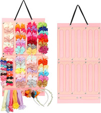 Hair Bows Holder  Organizer W/Large Capacity, 16 Ribbons,Bows Organizer, Baby H