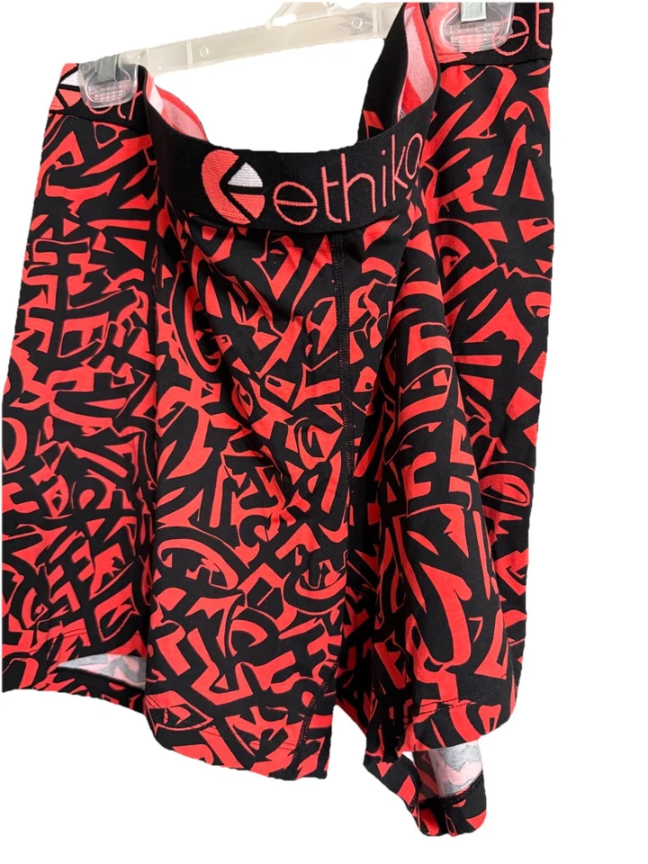 Calzoncillos boxer Ethika para hombre 4XL rojos y negros nuevos con etiquetas Foto 2 de 4