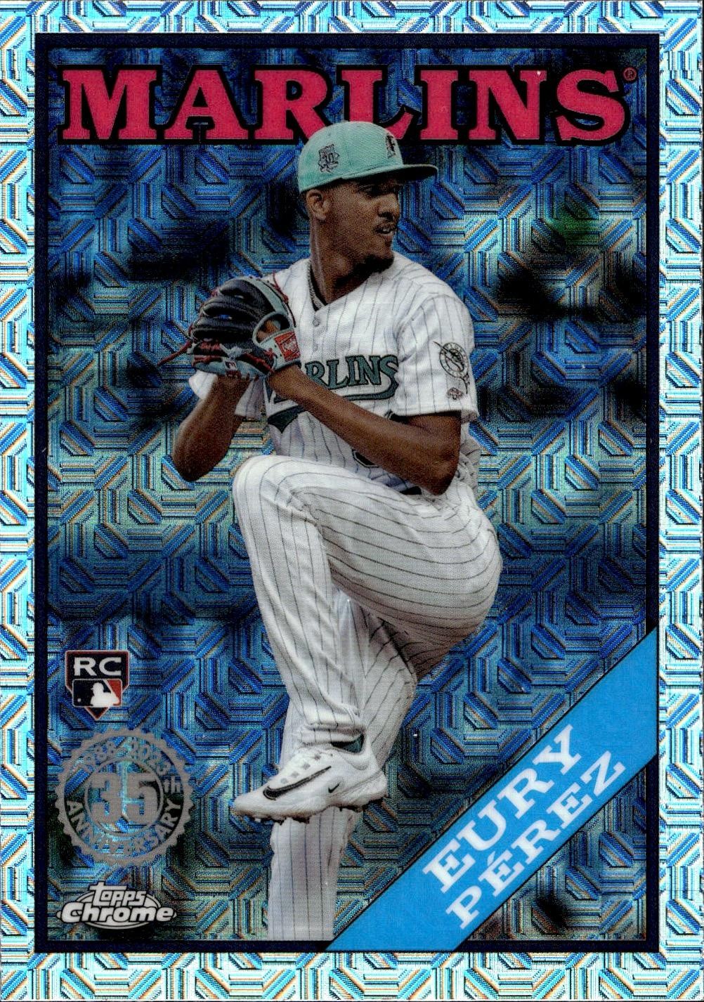 2023 Topps Update #T88CU-66 Eury Pérez 1988 Topps Baseball 35th Chrome