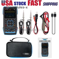 FNIRSI 2C23T / 2C53T Handheld 3-IN-1 Oscilloscope Multimeter Signal Generator US