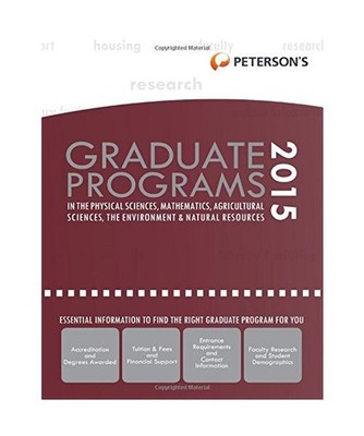 Graduate Programs in the Physical Sciences, Mathematics, Agricultural Sciences, 
